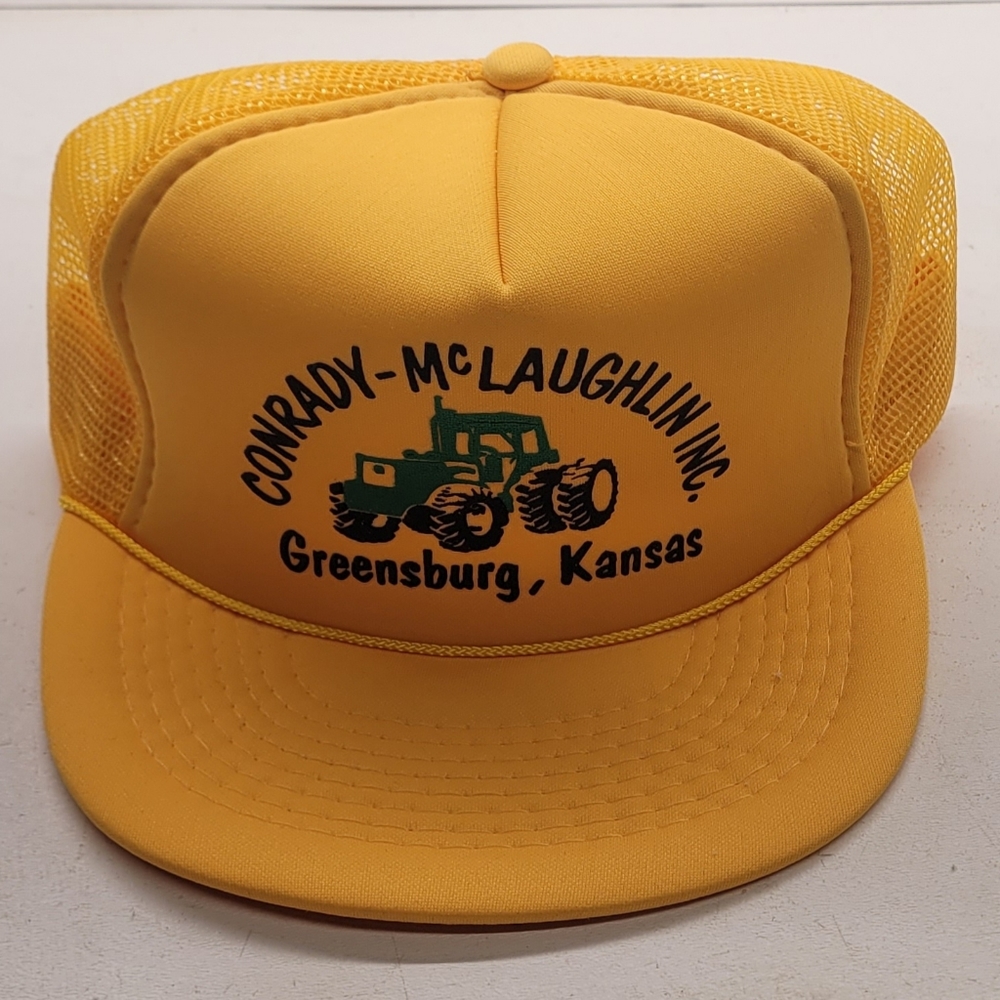 Vintage John Deere tractor dealer kansas Cap Snap back Mesh Foam Trucker